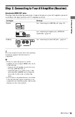 Предварительный просмотр 19 страницы Sony 3-452-775-11(1) Operating Instructions Manual