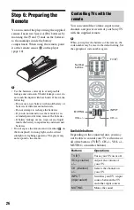 Предварительный просмотр 26 страницы Sony 3-452-775-11(1) Operating Instructions Manual