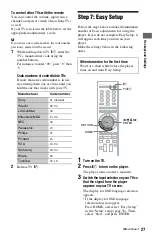 Предварительный просмотр 27 страницы Sony 3-452-775-11(1) Operating Instructions Manual