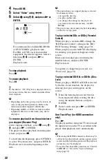 Preview for 32 page of Sony 3-452-779-11(1) Operating Instructions Manual