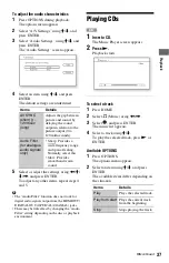 Preview for 37 page of Sony 3-452-779-11(1) Operating Instructions Manual