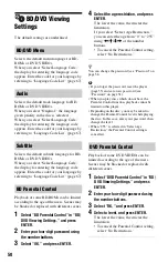 Preview for 50 page of Sony 3-452-779-11(1) Operating Instructions Manual