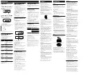 Preview for 2 page of Sony 3-878-117-11(1) Operating Instructions