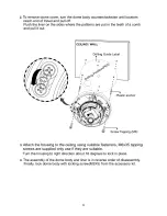 Предварительный просмотр 9 страницы Sony 3-AXIS INDOOR DOME CAMERA Instruction Manual