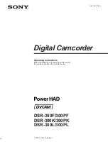 Preview for 1 page of Sony 300PF Operating Instructions Manual