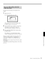 Preview for 99 page of Sony 300PF Operating Instructions Manual