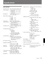 Preview for 119 page of Sony 300PF Operating Instructions Manual