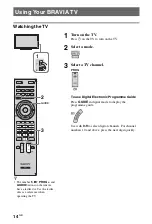 Предварительный просмотр 14 страницы Sony 32CX52X Operating Instructions Manual