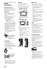 Предварительный просмотр 32 страницы Sony 32CX52X Operating Instructions Manual