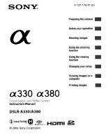 Sony ?330 Instruction Manual preview