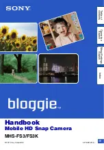 Sony 3D Bloggie MHS-FS3 Handbook preview