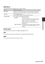 Preview for 41 page of Sony 4-111-862-11(1) Operating Manual