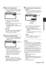 Preview for 47 page of Sony 4-111-862-11(1) Operating Manual