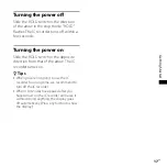 Preview for 17 page of Sony 4-113-168-11(2) Operating Instructions Manual