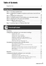 Preview for 5 page of Sony 4-114-858-12(1) Operating Manual