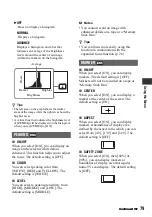 Preview for 79 page of Sony 4-114-858-12(1) Operating Manual