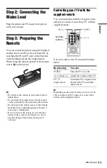 Preview for 11 page of Sony 4-115-669-11(1) Operating Instructions Manual