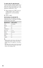 Preview for 12 page of Sony 4-115-669-11(1) Operating Instructions Manual