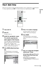 Preview for 13 page of Sony 4-115-669-11(1) Operating Instructions Manual