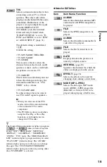 Preview for 19 page of Sony 4-115-669-11(1) Operating Instructions Manual