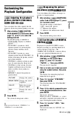 Preview for 23 page of Sony 4-115-669-11(1) Operating Instructions Manual