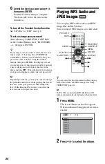 Preview for 24 page of Sony 4-115-669-11(1) Operating Instructions Manual