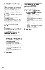 Preview for 26 page of Sony 4-115-669-11(1) Operating Instructions Manual