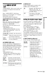 Preview for 31 page of Sony 4-115-669-11(1) Operating Instructions Manual