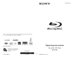 Предварительный просмотр 1 страницы Sony 4-120-891-11(1) Operating Instructions Manual