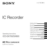 Preview for 1 page of Sony 4-127-580-13(1) Operating Instructions Manual