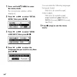 Preview for 22 page of Sony 4-127-580-13(1) Operating Instructions Manual