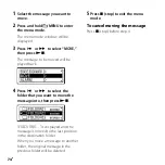 Preview for 74 page of Sony 4-127-580-13(1) Operating Instructions Manual