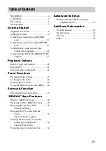 Preview for 3 page of Sony 4-129-925-11(1) Operating Instructions Manual