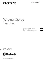 Preview for 1 page of Sony 4-130-181-52(1) Operating Instructions Manual