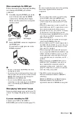 Preview for 19 page of Sony 4-131-978-11(1) Operating Instructions Manual