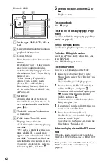 Preview for 62 page of Sony 4-131-978-11(1) Operating Instructions Manual