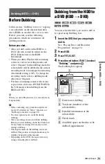 Preview for 71 page of Sony 4-131-978-11(1) Operating Instructions Manual