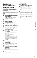 Preview for 73 page of Sony 4-131-978-11(1) Operating Instructions Manual