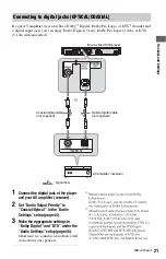 Предварительный просмотр 21 страницы Sony 4-135-656-11(1) Operating Instructions Manual