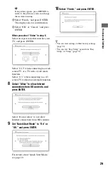 Предварительный просмотр 29 страницы Sony 4-135-656-11(1) Operating Instructions Manual