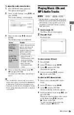 Предварительный просмотр 35 страницы Sony 4-135-656-11(1) Operating Instructions Manual