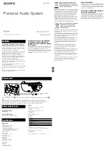 Preview for 1 page of Sony 4-138-358-42(1) Operating Instructions