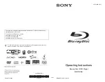 Preview for 1 page of Sony 4-145-650-11(1) Operating Instructions Manual