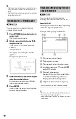 Preview for 40 page of Sony 4-145-650-11(1) Operating Instructions Manual