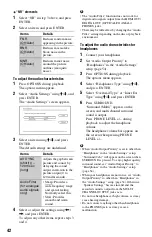 Preview for 42 page of Sony 4-145-650-11(1) Operating Instructions Manual