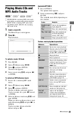 Preview for 43 page of Sony 4-145-650-11(1) Operating Instructions Manual