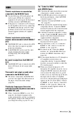 Preview for 71 page of Sony 4-145-650-11(1) Operating Instructions Manual