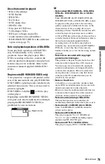 Preview for 75 page of Sony 4-145-650-11(1) Operating Instructions Manual