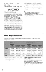 Preview for 76 page of Sony 4-145-650-11(1) Operating Instructions Manual