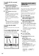 Предварительный просмотр 62 страницы Sony 4-147-228-12(1) Operating Instructions Manual